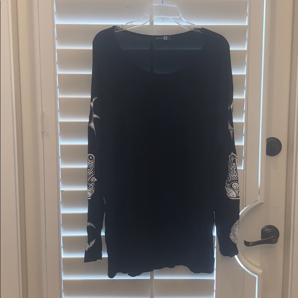 Boohoo Black Long Sleeve Shirt